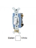 Leviton 1203-2W - 15 Amp - 120/277 Volt - Toggle 3-Way AC Quiet Switch - White